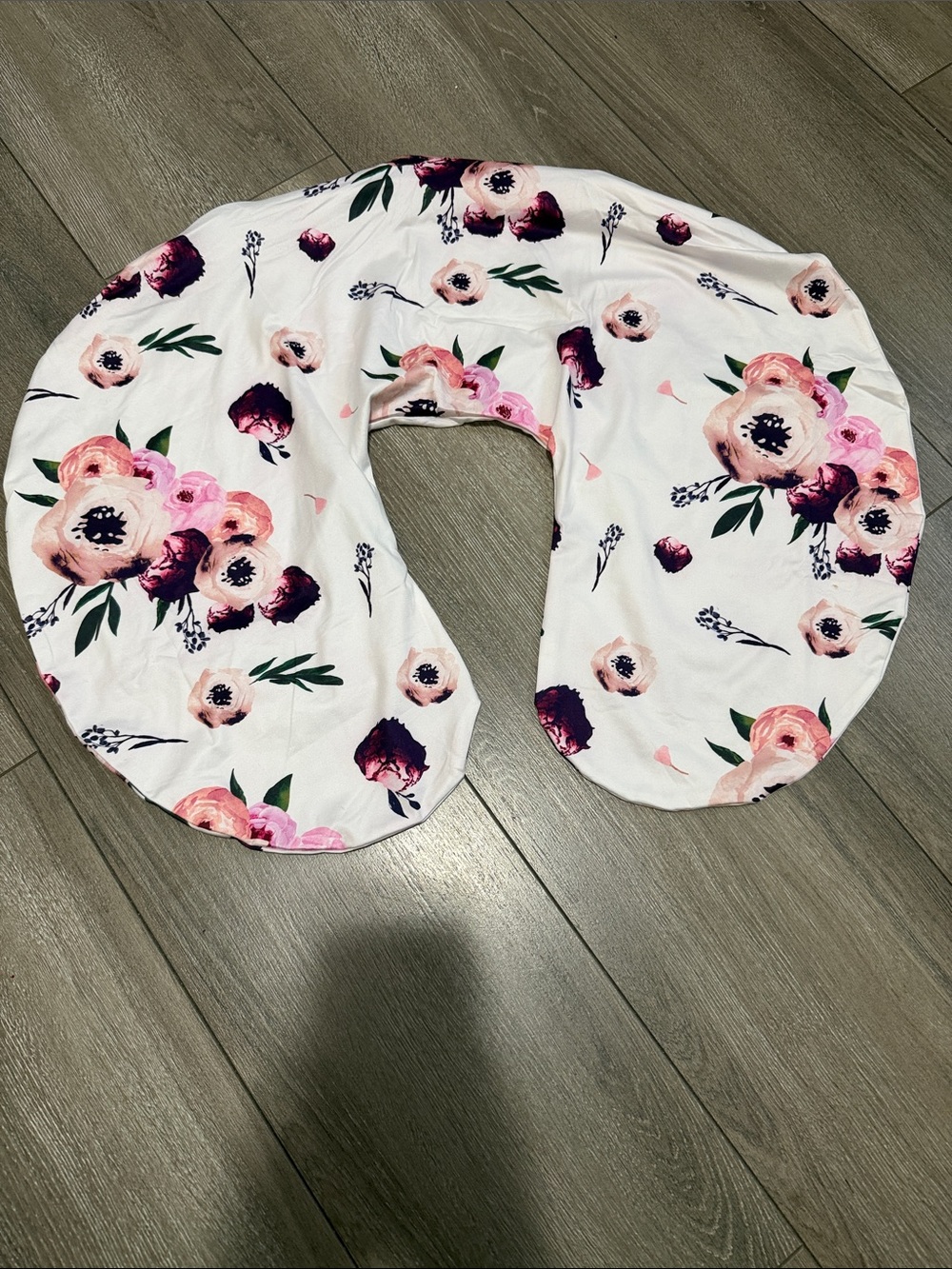 Floral Nursing/Baby Support Pillow Cover - Pink Floral